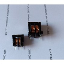 Uu9.8/uf9.8 10mh 20mh 30mh 40mh 50mh 수직 형 공통 모드 인덕터 필터 핀 피치: 7*8mm 와이어 dia: 0.2mm