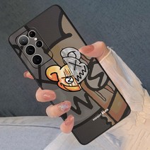 Samsung s22ultra 휴대 전화 케이스 s22+ 안티 드롭 보호 렌즈 s22u 고급 초박형 실리콘 케이스 s21 고급 감각 남성 및 여성 가죽 곡물 갤럭시 그물 레드, 삼성 갤럭시 S22 울트라, [귀신곰]가죽무늬