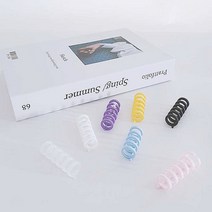 PK글로벌 10P 잘라서 사용하는 파스텔 6구 루즈링 손쉬운 셀프 제본링, 블루