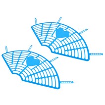 FWT 자전거 전기 자전거 뒷좌석 안전망 스커트 다리 발 관리 안전망 어린이 어린이 뒷좌석 안장 보호, 푸른