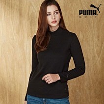 푸마골프 PUMAGOLF 웜웨어 여성 모크넥 블랙