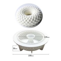 대형 29CM 클라우드 캔들 실리콘 몰드 입방체 버블 볼 매직 큐브 케이크 초콜릿 몰드 베이킹 도구 용품 비누, only mold as show