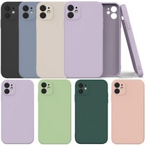 시안 파스텔 카메라보호 슬림 젤리 케이스 아이폰12 MINI PRO MAX