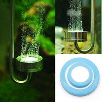CO2 디퓨저 반응기 정제 세라믹 디스크 교체 슬라이스 수족관 수생 물고기 탱크 식물 이산화탄소 키트 리액터, 2cm