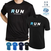 착한녀석들 기능성 슈퍼 드라이 핏 좋은 시원한 아이스 쿨 티 RUN 남성 티셔츠 빅사이즈 냉감 반팔 티_FV04