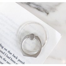 범용 스텐트 폰 홀더 스탠드 핑거 링 귀여운 셀 투명 PC 또는 아크릴 소재 500 개, 한개옵션1, 02 PC material