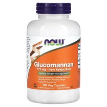 NOW Foods 글루코만난 575mg 베지 캡슐 180정, 1개, 2kg