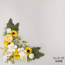 가더GADE 납골당리스 코너형 모서리장식 ㄱ자형 L자형 봉안당 조화꽃꾸미기 추모용 틀 테두리 고급몰딩, 4AE) No.2) SF