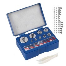 표준분동 무게추 저울추 200g 교정 분동 세트 10mg-100g g 정밀 디지털 쥬얼리 스케일 핀셋 밸런스 가중치 도구