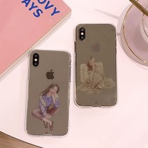 바보사랑 (호환용) 아이폰X/XS DAAE 가을 소프트젤리케이스 .이한피플