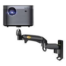 빔프로젝터 영사기 설치 브라킷 행거 거치대 공기압력, 단일암 실버 6mm 단일홀범용