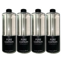 코코도르 대용량 디퓨저 리필액, 퓨어코튼, 500ml, 4개