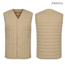 지오지아 100 105 사이즈 다크베이지 경량 브이넥 구스 다운 8 2 베스트