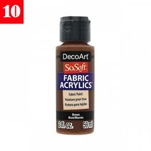 데코아트 소소프트 패브릭 물감 (BEST), DSS102 Brown