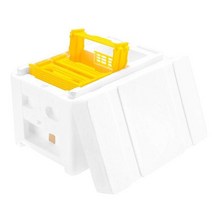 토종 벌통 양봉 여왕벌 사육 교배 벌집 Nuc 거품 수확 공급 수분 1 세트-333, 없음, 없음, 1.WHITE