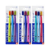 CURAPROX CS 5460 큐라덴 울트라 소프트 칫솔 3개입 1팩, 랜덤, 5팩