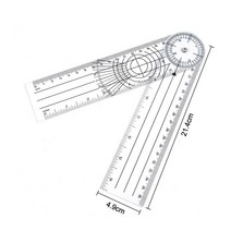 0- 360 Degree Goniometer Angle Medical Spinal Ruler Inclinometer Protractor finder Measuring Tool, 01 WHITE