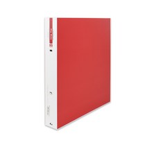플러스샵 합지 컬러 바인더 A4 2공 O링 링간격 7cm 5색상 1Set 2개입, 7cm 빨강 8Set 16개입