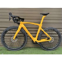 카본자전거 로드 경량 프레임 풀 바이크 디스크 브레이크 완전 105 노란색 T1100 1K, 45.With Aura ace R9270 - cc 42