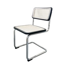세스카 체어 라탄 카페 철제 인테리어 디자인 캔틸레버 의자, 화이트