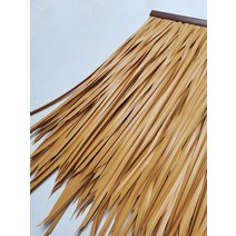 초가 지붕 이엉 처마 시공 인조 볏짚 자재 밀짚 시공, 밀짚 황색 농축 50 50cm