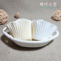 [자체제작]TC 주름 프릴 레이스 끝단리폼 아이옷 인형옷만들기 애견옷DIY, 크림베이지