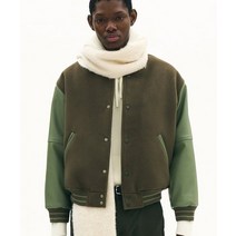 PARTIMENTO 파르티멘토 3M 신슐레이트 멜톤 스타디움 자켓 카키 Thinsulate Melton Stadium Jacket Khaki