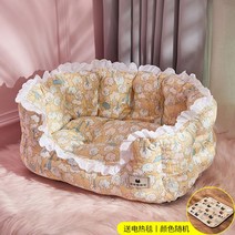 펫소파 고양이 강아지 푹신 프리미엄 꿀잠 쉼터, 라지 사이즈 - 20근 정도, H