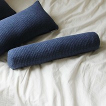 한잠푹 경추목베개 피그먼트 세트 편백나무 메밀 종아리 원통 수면경추베개, 블루, 편백