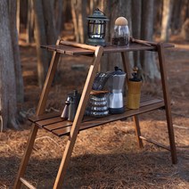 캠핑 우드링크 랙 원목 폴대 선반 행거 테이블 피크닉, 너도밤나무