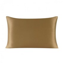 100% nature mulberry Silk pillowcase 지퍼 베개 커버 건강한 표준 퀸 킹 멀티 컬러 베개 케이스, Mustard green|51x91 cm