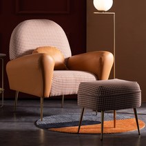 악센트 의자 메이크업 사무실 소파 안락 라운지 침실 신라 메세도라 미니멀리스트 가구 XF24XP, 01 Style 1