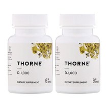 [1+1] Thorne Research 쏜리서치 D-1000 25mcg 90캡슐 비타민D D3 VitaminD 비타민디 비타민디쓰리 쏜땡땡 손땡땡 손리서치 고약사 약들약, 90정