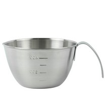 다용도 손잡이 스텐 계량컵 4size 이유식계량컵 베이킹컵 핸들 믹싱볼 스텐비커, 750ml