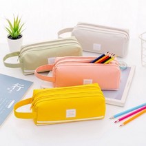 투지퍼필통 큰필통 만능 대학생필통, 카키