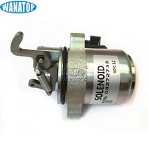 12V Fuel Shut Off Solenoid 04272733 M7272733 For Deutz BF4M1011F Bobcat Skid Steer Loader 863/873 nu, 1, 12V Fuel Shut Off Solenoid 042