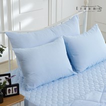 데일리 피치스킨 베개커버 2장 40X60 50X70, 베이비블루