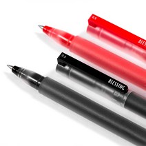 블레싱 성경필사 노트 쓰기전용 잘써지는 볼펜 중성잉크 검정 빨강, 4.빨강세트(12pcs)