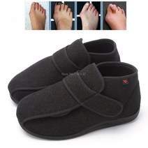 당뇨 신발 당뇨병 엄지 외번 변형 조절 가능한 지방 피트 남성용 플랫 신발 교정기 치료, 하나, B44InnerL270mm