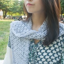 (NEW) 독일 명품 MADEIRA 노라(NORA) 삼각숄&머플러 패키지, 325.그린, 1개