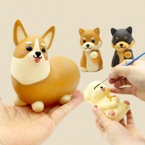 멍냥이 컬러링 키트 DIY 컬러링토이 색칠놀이 미술놀이 집콕놀이 입체컬러링 색칠 취미키트 8종 유기견기부, 코리안숏헤어