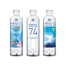 미네랄메이킹7.4 천연 알칼리수 미네랄워터 500ml FDA인증, 80개