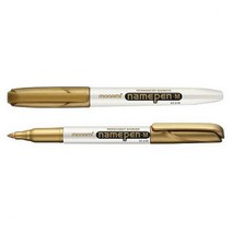 모나미 굵은글씨용 네임펜 금색 MEDIUM, 해당상품