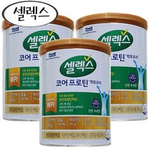 매일유업 셀렉스 코어프로틴 락토프리 304g 분리유청단백질 비타민D 칼슘 아연 판토텐산 추천 근육 뼈건강 근육에좋은음식 뼈에좋은음식 골다공증 영양제 30대 40대 50대, 3캔