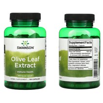 스완슨 올리브잎 추출물 추출액 500mg 120정 묶음, 1개, 1+1+1