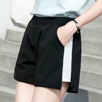 투톤 여자 반바지 숏팬츠 밴딩 여성 반바지 팬츠