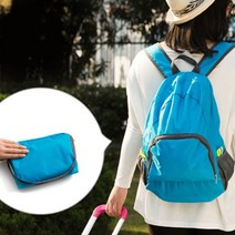 DMM 다용도 휴대용 접이식 가방 백팩 장바구니 등산 낚시 캠핑 짐가방 보조가방, 블루