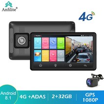 내비게이션 오토 무선카플레이자동차 대시 보드 듀얼 렌즈 ADAS GPS 내비게이션 챠량용 DVR 카메라 나이, 02 32G_01 4G NO back camera