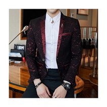 가을 수트 파티 럭셔리 연회 정장 재킷 이브닝 드레스 패션 자카드 캐주얼 비즈니스 슬림 남자의 결혼식 남자 의류