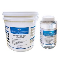 투명 에폭시 PM 크리스탈 클리어 레진 4kg 레진공예, 00.투명(안료 선택안함), 1개